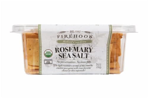 Firehook Crackers Baked Rosemary Sea Salt Tub