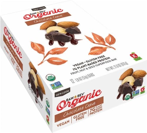 Raw Rev  Organic Fruit Nut Seed Bar   Chocolate Crave