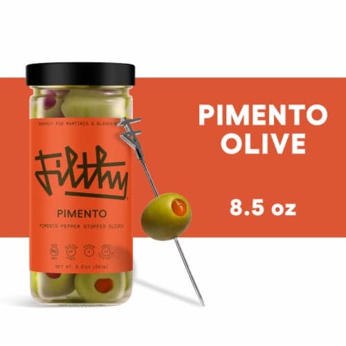 Filthy Food Pimento Pepper Stuffed Olives