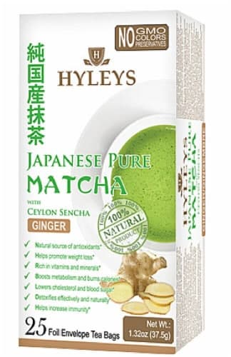 Hyleys Japanese Pure Matcha Tea With Ginger Ceylon Sencha