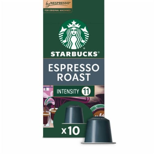 Starbucks Coffee, Ground, Dark Roast, Espresso Roast, Aluminum Capsules
