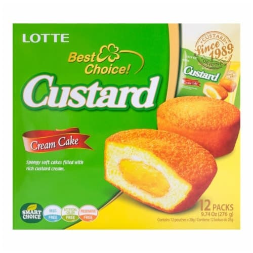 Lotte Custard Cream Cakes