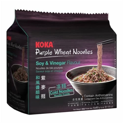 Koka Soy & Vinegar Purple Wheat Noodles