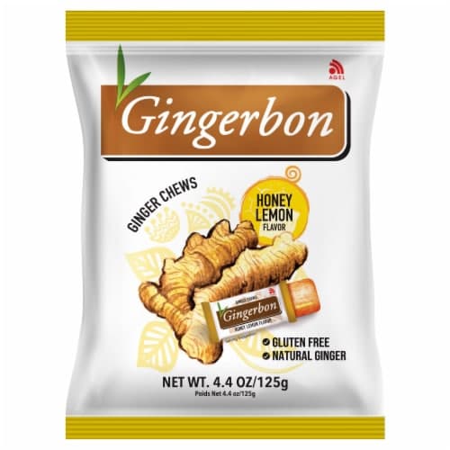Gingerbon Honey Lemon Flavor Ginger Chews