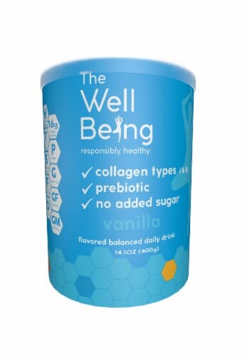 The Wellbeing Vanilla Flavored Collagen Balanced Daily Drink