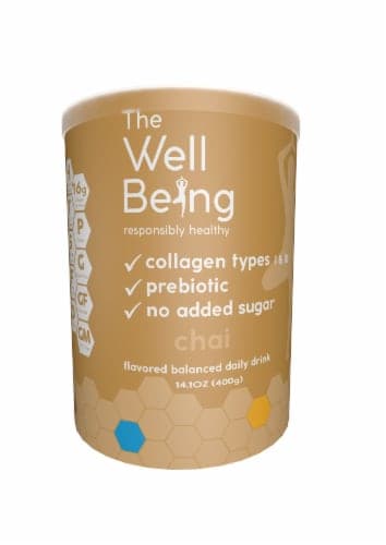The Wellbeing Chai Flavored Collagen Balanced Daily Drink