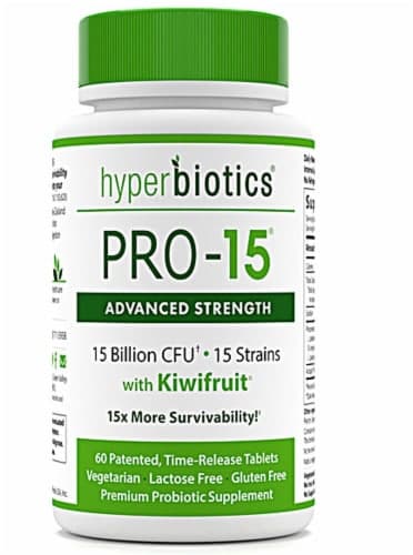 Hyperbiotics Pro-15 Advanced Strength Probiotics Time Release
