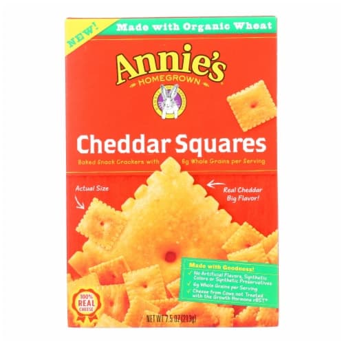 Annie'S Homegrown - Cracker  Chedder Sqrs