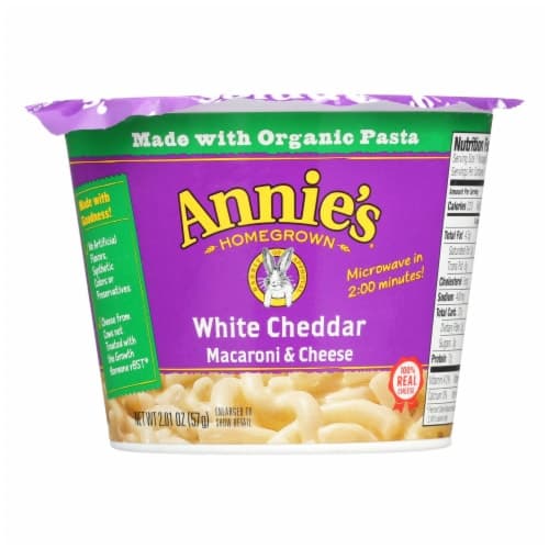 Annie'S Homegrown White Cheddar Microwavable Macaroni And Cheese
