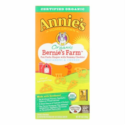 Annie'S Homegrown Bernie'S Farm Macaroni And Cheese Shapes
