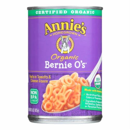Annie'S Homegrown Organic Bernie Pasta In Tomato And Cheese Sauce