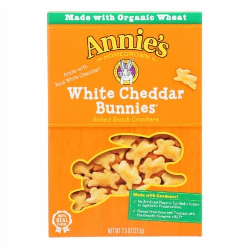 Annie'Sorganic White Cheddar Bunnies Baked Snack Crackers