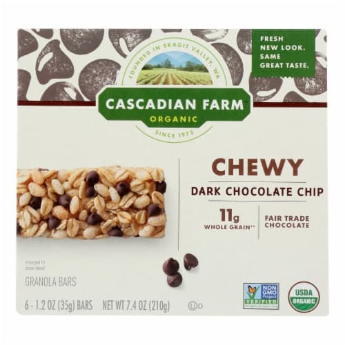 Cascadian Farm Granola Bar Organic Chocolate Chip