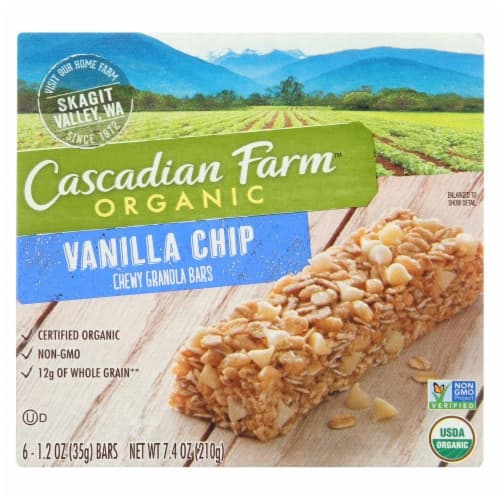 Cascadian Farm Organic Chewy Granola Bars - Vanilla Chip