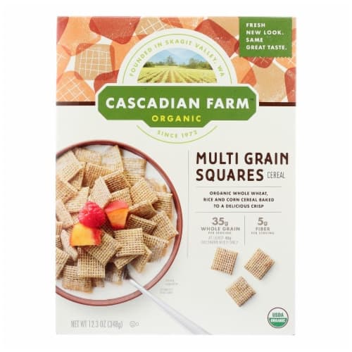 Cascadian Farm Cereal - Organic - Multi-Grain Squares