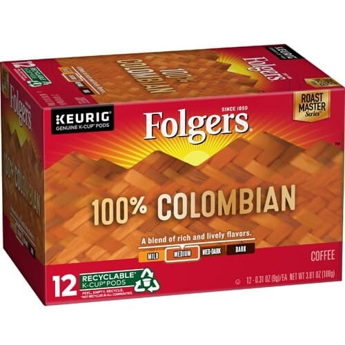 Folgers 100% Colombian Medium Roast Coffee K