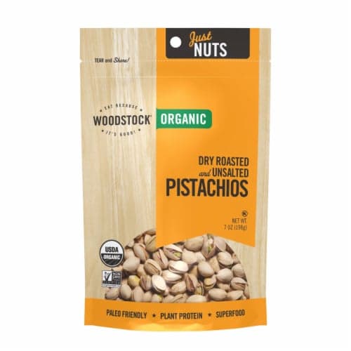 Woodstock Organic Dry Roasted And Unsalted Pistachios