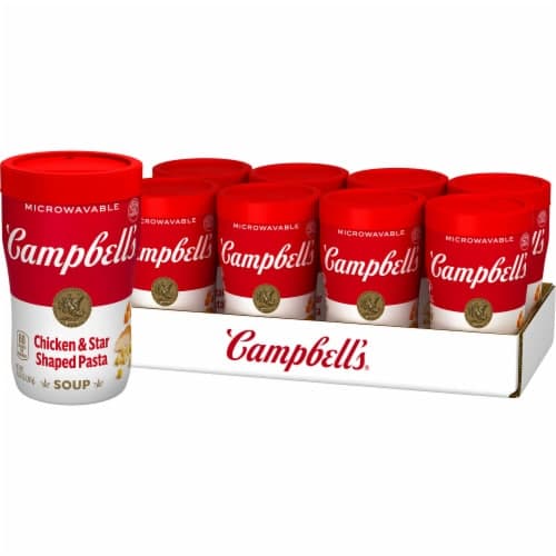 Campbell'S Soup On The Go Chicken & Star Shaped Pasta Soup