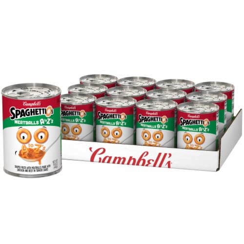 Campbell'S A To Z'S Spaghettios Pasta With Meatballs