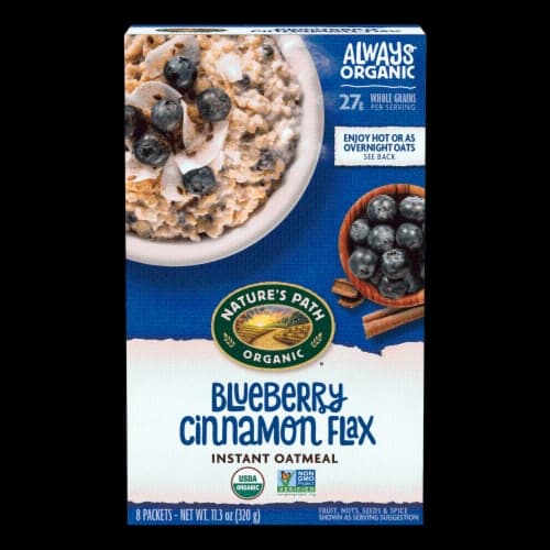 Nature'S Path Organic Optimum Power Flax Cereal - Blueberry Cinnamon