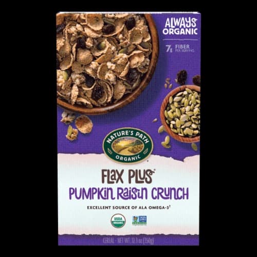 Nature'S Path Organic Flax Plus Cereal - Pumpkin Raisin Crunch