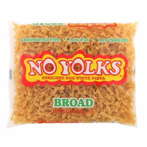 No Yolks Broad Enriched Egg White Pasta