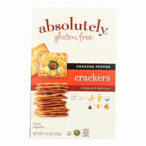 Absolutely Gluten Free Cracked Pepper Crackers