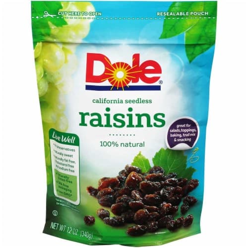Dole Seedless Raisin, Pouch - 12 Per Case