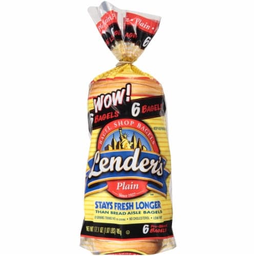 Lender'S Pre-Sliced Plain Bagels