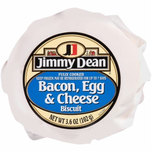 Jimmy Dean Butcher Wrapped Bacon Egg & Cheese Biscuit  Entree Case