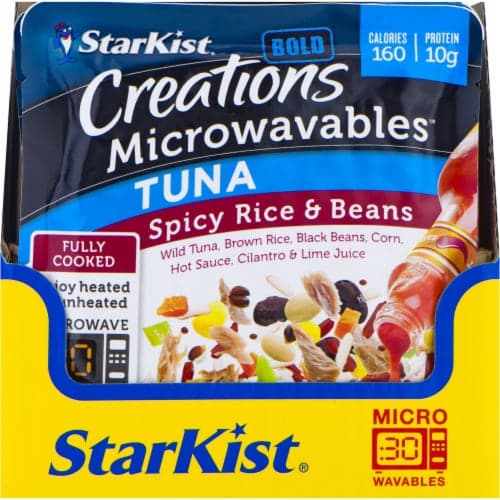 Starkist Creations Microwavables Tuna With Spicy Rice & Beans Pouches