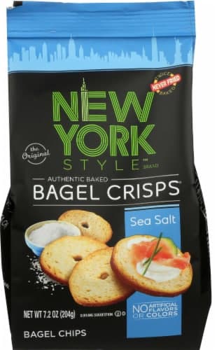 New York Style Sea Salt Bagel Crisps, - 12 Per Case