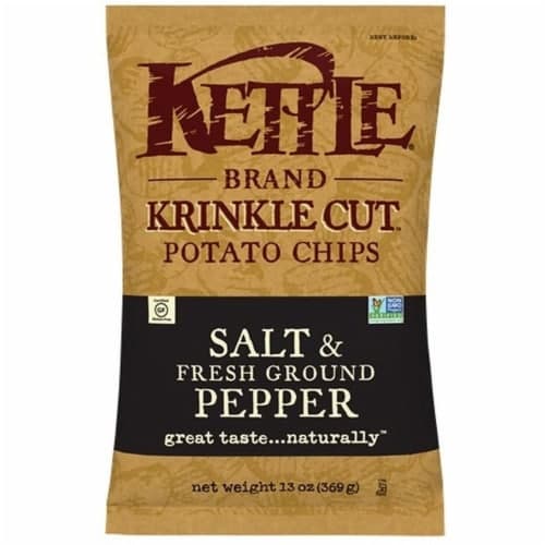 Kettle Brand Salt & Pepper Krinkle Cut Potato Chips