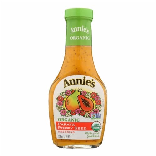Annie'S Naturals Organic Dressing Papaya Poppy Seed