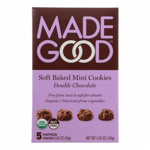 Madegood Organic Double Chocolate Soft Baked Mini Cookies