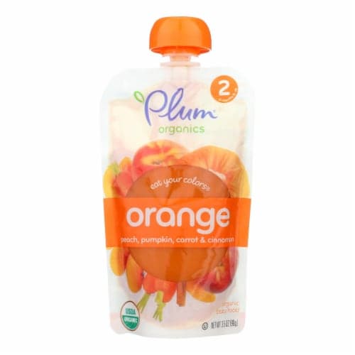 Plum Baby Peach Pumpkin Carrot Cinnamon Baby Food