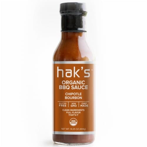 Hak'S Organic Gluten Free Chipotle Bourbon Bbq Sauce, [Pack Of 6]