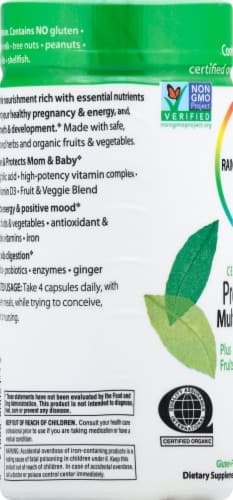 Rainbow Light Organic Prenatal Multivitamin Vegetarian Capsules