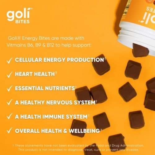 Goli Bites Salted Caramel Chocolate Flavored Energy Bites