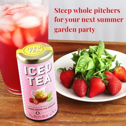 The Republic Of Tea Strawberry Basil Iced Tea