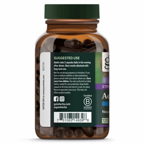 Gaia Herbs Adrenal Health Nightly Restore Vegan Capsules