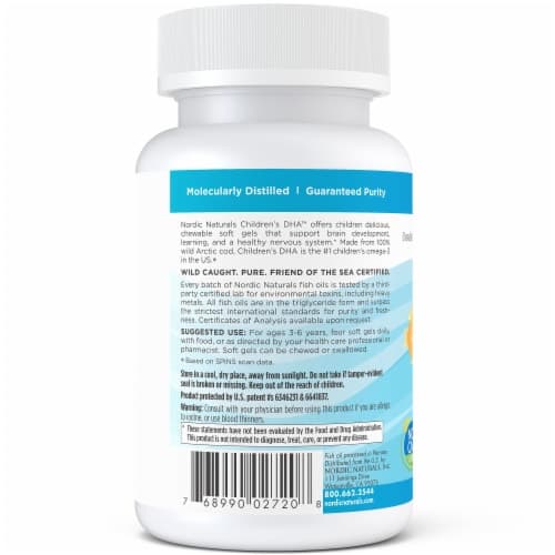 Nordic Naturals Children'S Dha Omega-3 Chewable Mini Soft Gels