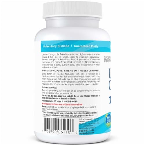 Nordic Naturals Ultimate Omega 2X Teen Mini Soft Gels