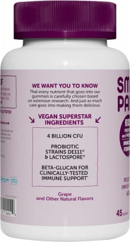 Smartypants Kids Grape Probiotic Complete Dietary Supplement Gummies