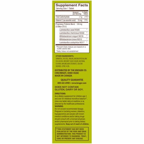 Kroger Cherry And Berry Children'S Chewable Probiotic