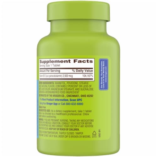 Kroger Vitamin B12 Energy Metabolism Support 2500Mcg