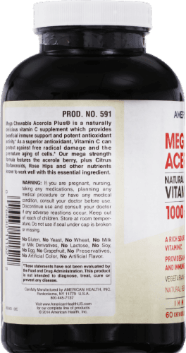 American Health Acerol Plus Berry Flavored Vitamin