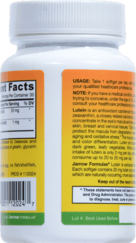 Jarrow Formulas Lutein Softgels