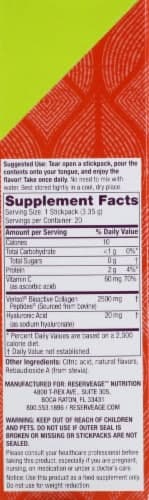 Reserveage Nutrition Sour Apple Collagen Candy Dietary Supplement