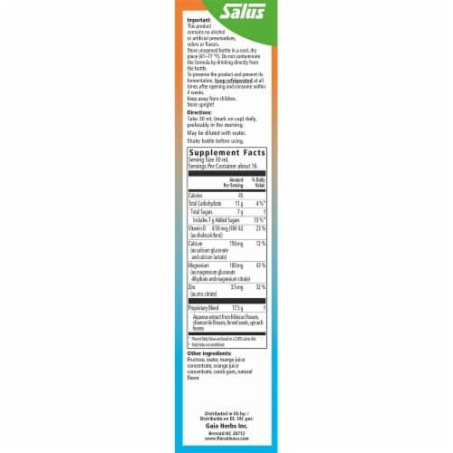 Floradix Calcium & Magnesium Liquid Herbal And Mineral Supplement
